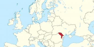 Karta över Moldavien europa