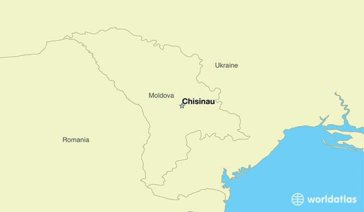 karta över chisinau i Moldavien