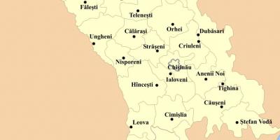 Karta över cahul Moldavien
