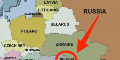 Karta över Moldavien